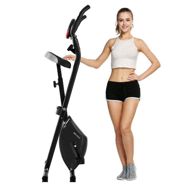 Indoor Folding Magnetic Upright Exercise Bike
