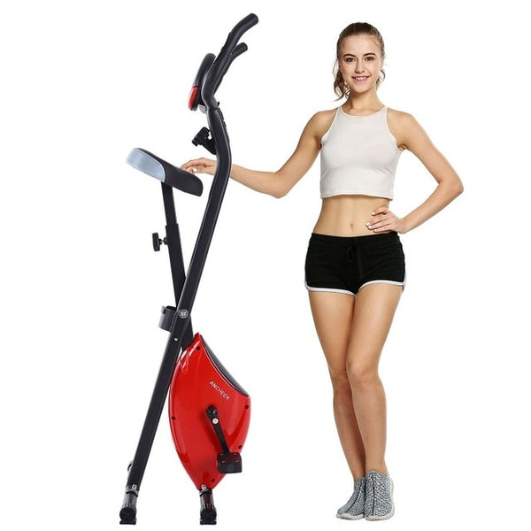 Indoor Folding Magnetic Upright Exercise Bike