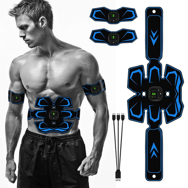 Abdominal Muscle Stimulator with Electronic Muscle Training Belt