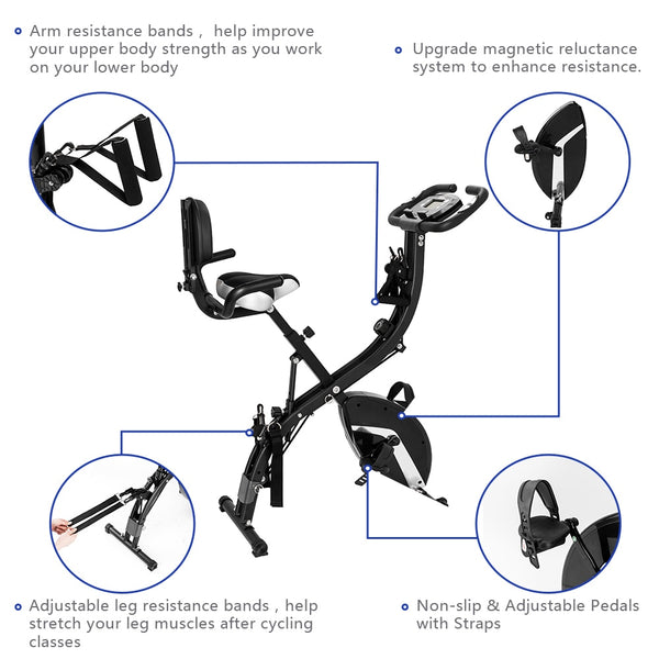 Folding Upright Bike for Indoor Exercise