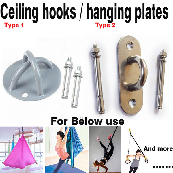 Ceiling hooks / hanging plates for Suspension Resistance bands training